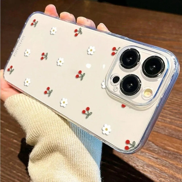 ⚠️Clearance iPhone 15/Pro/Pro Max 1pcs Cherry Phone Case - Picture 3 of 3